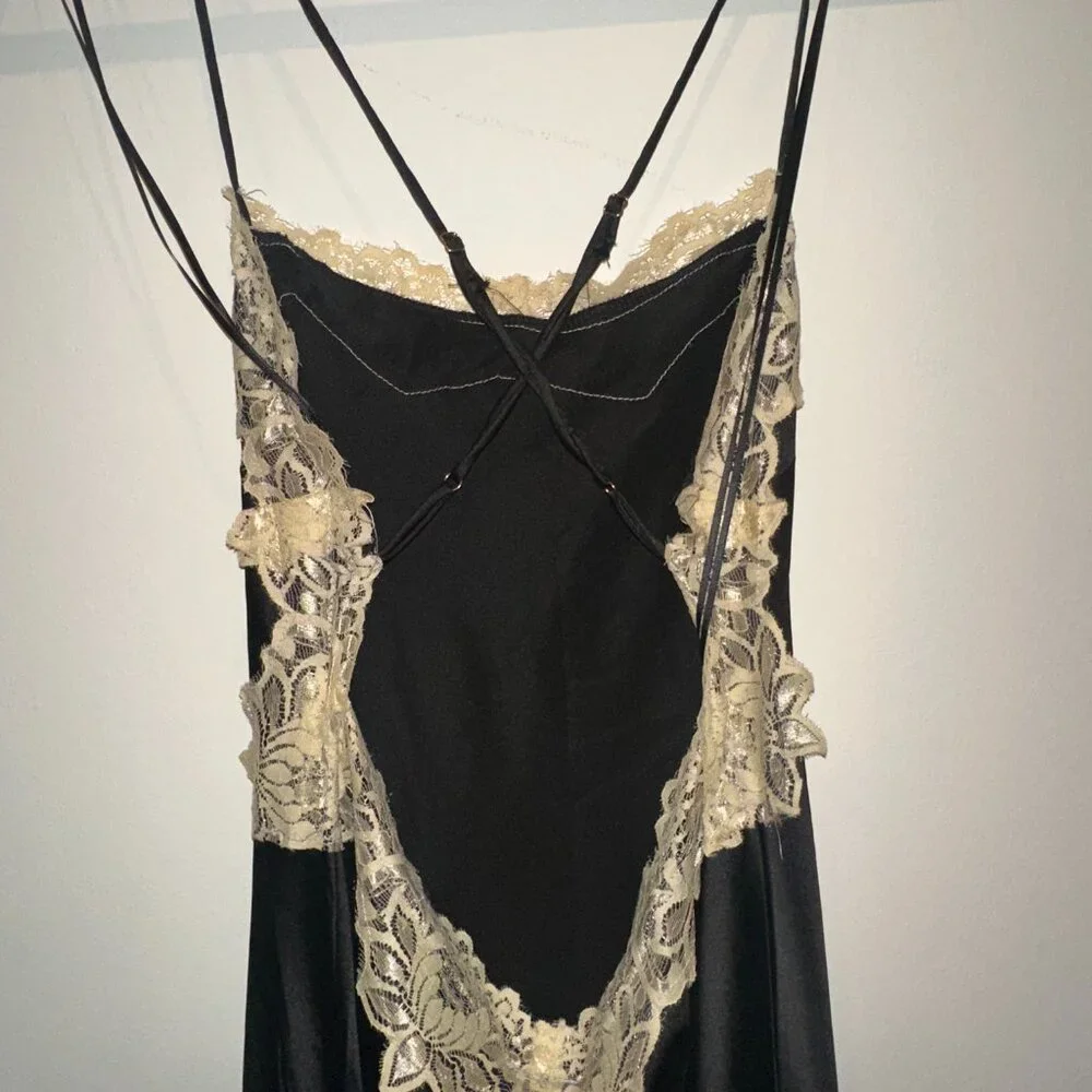 Blanc noir Slip Dress Lace - Picture 4 of 5